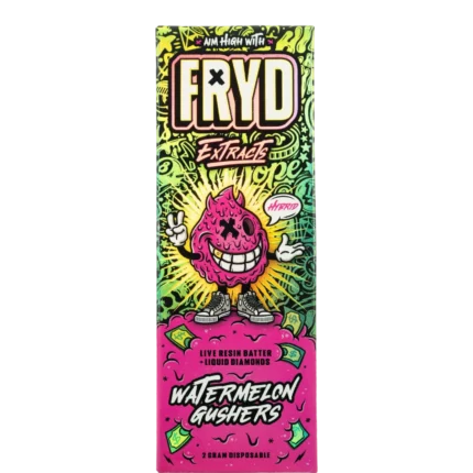 2 Gram Live Resin Disposable | Watermelon Gushers | Hybrid | Fryd Extracts By Fryd Extracts